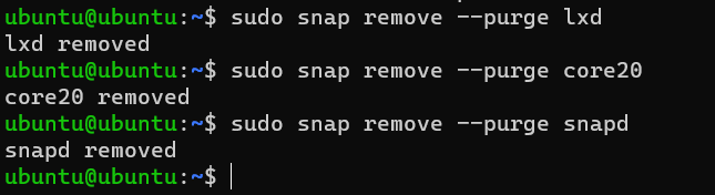 snap remove